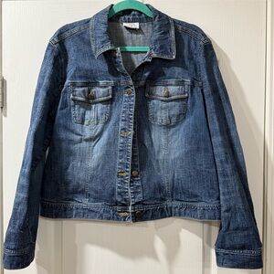 LOFT Dark Blue Jean Jacket